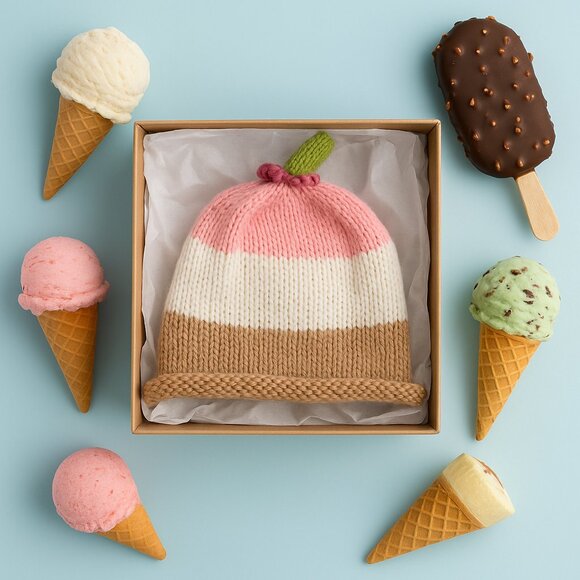 Alpaca Neapolitan infant cap NEW - Picture 1 of 6